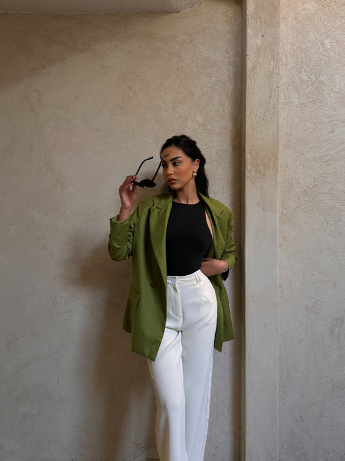 Blazer vert Olivia