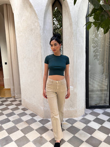Jean droit beige Hatice Thumbnail 1