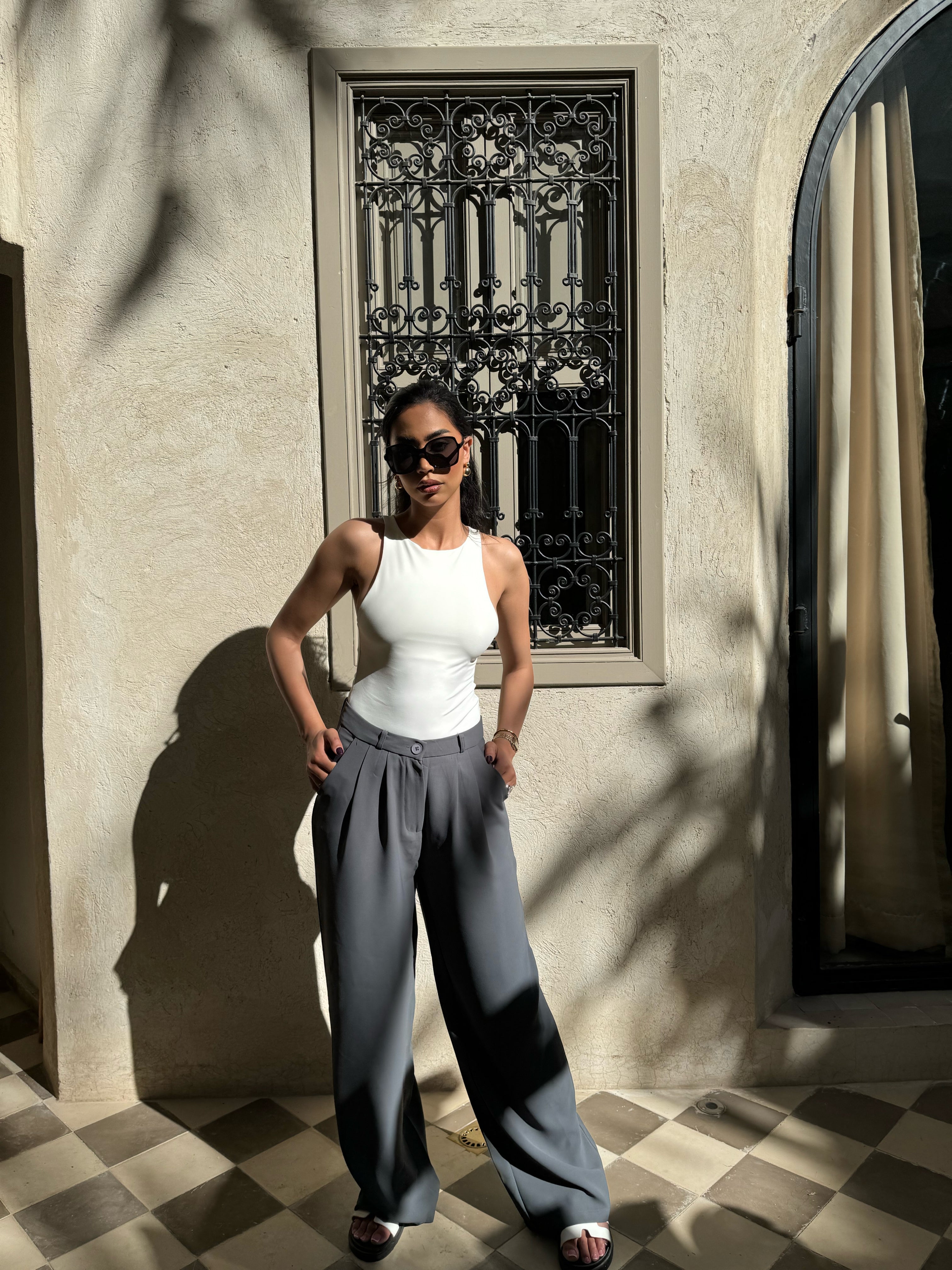 Pantalon évasé large Trecy