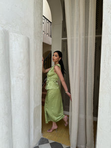 ensemble jupe blouse Pistache Thumbnail 2